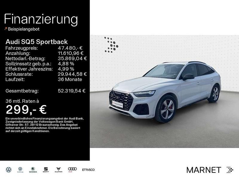 Gletscherweiß metallic Gebraucht 2021 Audi SQ5 SUV | 47.480 € (Fairer Preis) - Bild 1/4