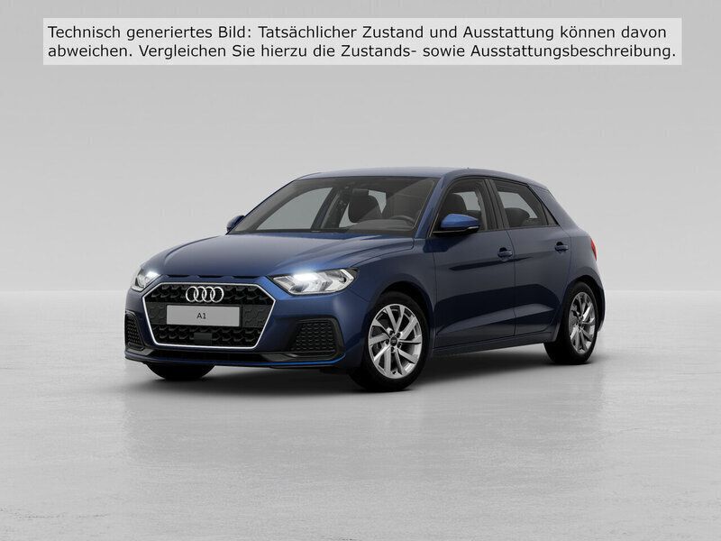 Navarrablau metallic (metallic) Gebraucht 2024 Audi A1 Sportback Advanced Plus Kleinwagen | 23.790 € (Superpreis) - Bild 1/4