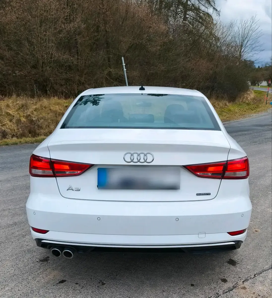 Usata Audi A3 184 CV (135 kW) 2019 Bianco Berlina