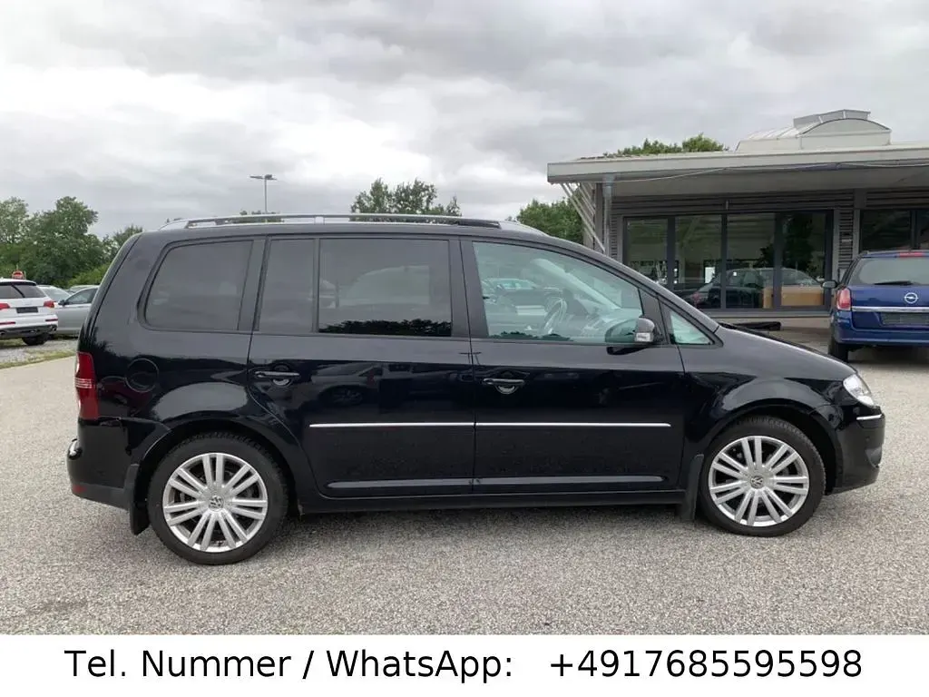 Gebraucht VW Touran Highline 140 PS (102 kW) 2008 Schwarz Van / Kleinbus