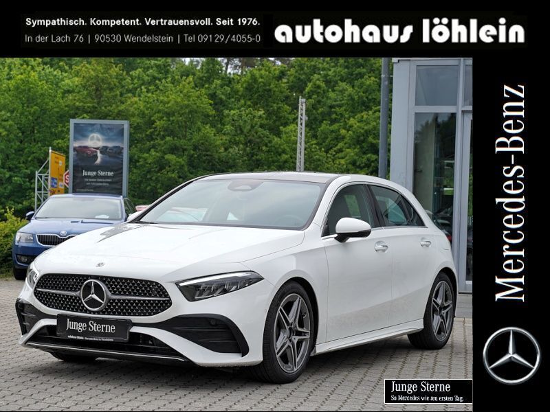 Unilack polarweiß Gebraucht 2024 Mercedes A200 AMG Limousine | 34.111 € (Fairer Preis) - Bild 1/4