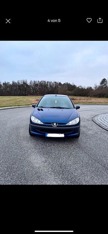 Blau Gebraucht 2003 Peugeot 206 Kleinwagen | 399 € (Guter Preis) - Bild 1/4