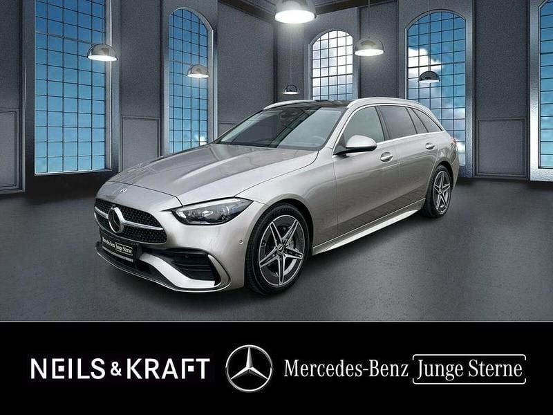 Silber Gebraucht 2022 Mercedes C220 AMG Kombi | 38.450 € (Fairer Preis) - Bild 1/4