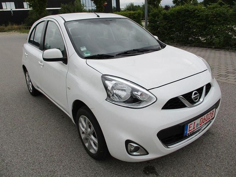 Weiß Gebraucht 2016 Nissan Micra Acenta Kleinwagen | 8.990 € (Fairer Preis) - Bild 1/4