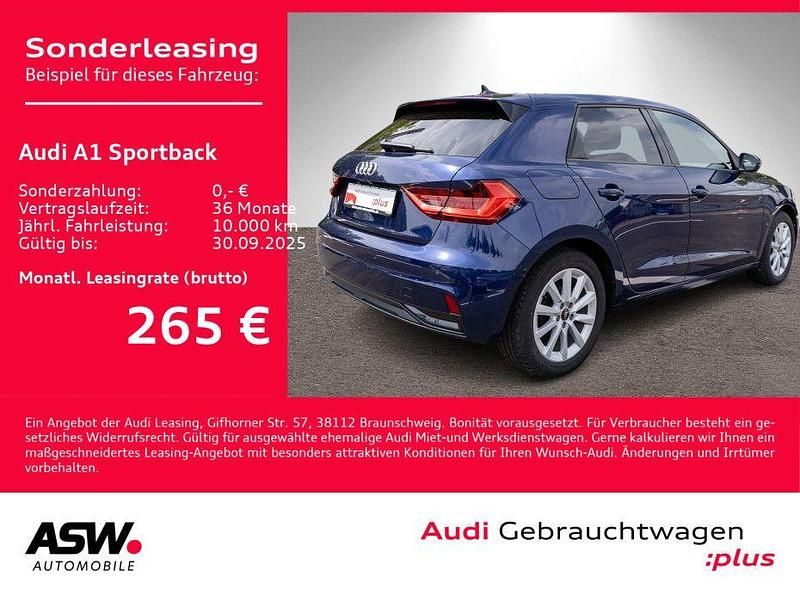 Blau Gebraucht 2024 Audi A1 Sportback Advanced Plus Kleinwagen | 24.930 € (Fairer Preis) - Bild 1/4