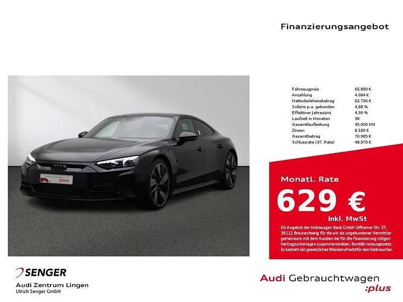 Mythosschwarz Gebraucht 2023 Audi e-tron GT quattro Ambiente Limousine | 66.880 € (Etwas zu teuer) - Bild 1/4
