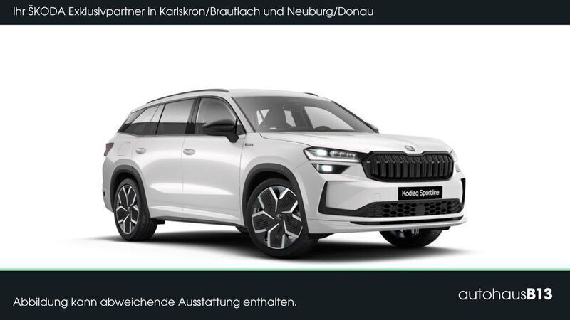 Weiß Neu 2025 Skoda Kodiaq SportLine SUV | 52.190 € (Fairer Preis) - Bild 1/4