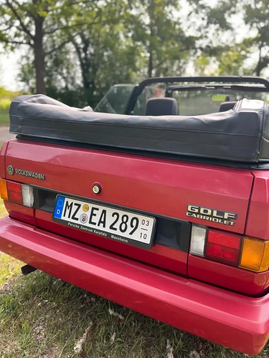 Gebraucht VW Golf Cabriolet Karmann 90 PS (66 kW) 1992 Rot Cabrio