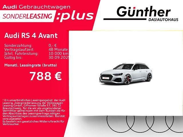 Gletscherweiß metallic Gebraucht 2024 Audi RS4 Ambiente Kombi | 79.489 € (Fairer Preis) - Bild 1/4