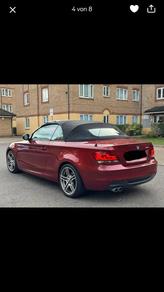 Gebraucht BMW 125 Cabriolet 204 PS (150 kW) 2012 Rot Cabrio