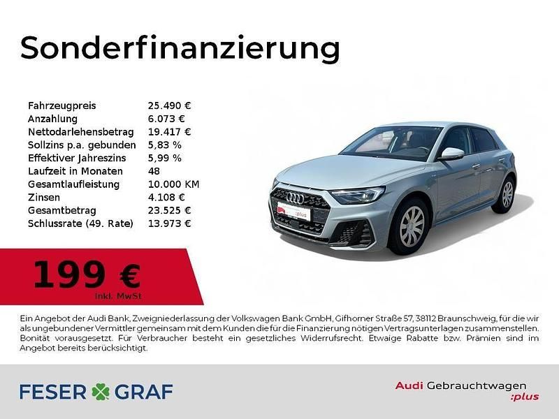 Pfeilgrauperleffekt Gebraucht 2024 Audi A1 Sportback S-Line Kleinwagen | 25.490 € (Fairer Preis) - Bild 1/4