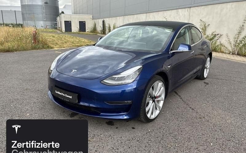 Blau Gebraucht 2019 Tesla Model 3 Performance Limousine | 26.400 € (Guter Preis) - Bild 1/4