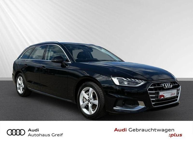 Mythosschwarz metallic Gebraucht 2023 Audi A4 Advanced Plus Kombi | 32.450 € (Fairer Preis) - Bild 1/4
