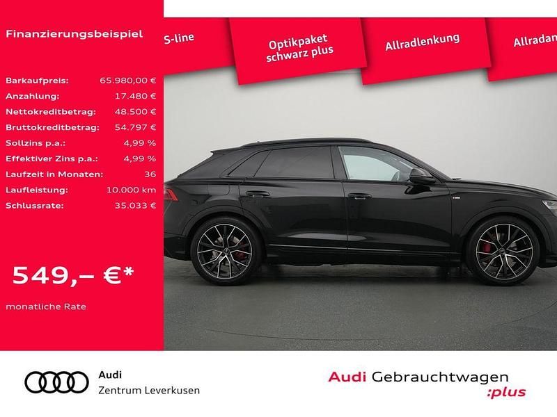 Gebraucht Audi Q8 S-Line 286 PS (210 kW) 2023 Mythosschwarz SUV