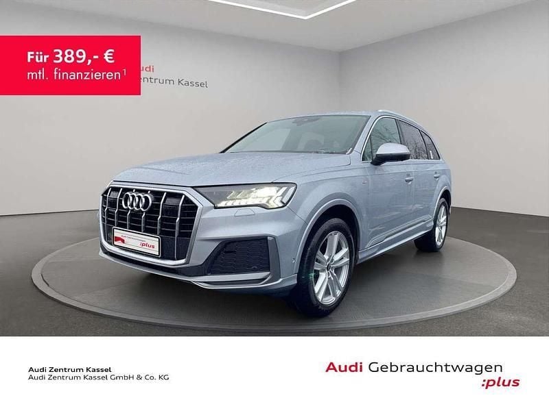 Florettsilber metallic Gebraucht 2021 Audi Q7 S-Line SUV | 59.990 € (Fairer Preis) - Bild 1/3