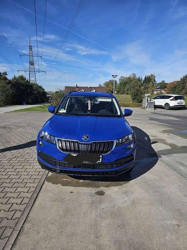 Blau Gebraucht 2019 Skoda Karoq Ambition SUV | 14.000 € (Superpreis) - Bild 1/4