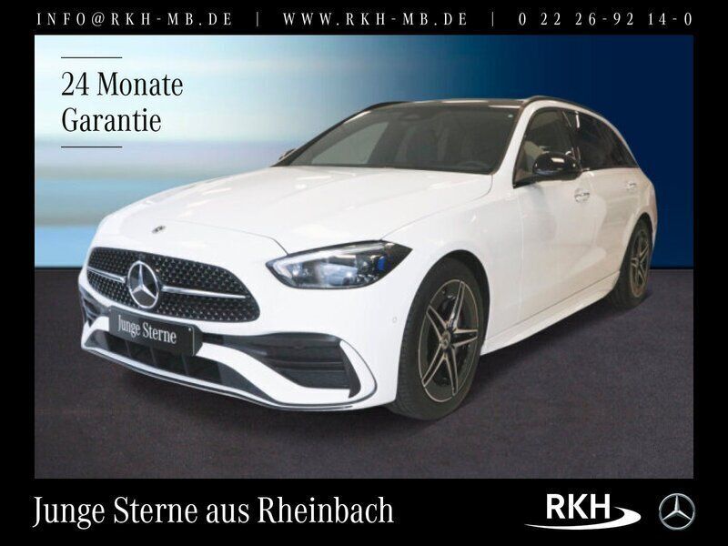 Weiß Gebraucht 2024 Mercedes C200 AMG line Kombi | 46.980 € (Teuer) - Bild 1/4