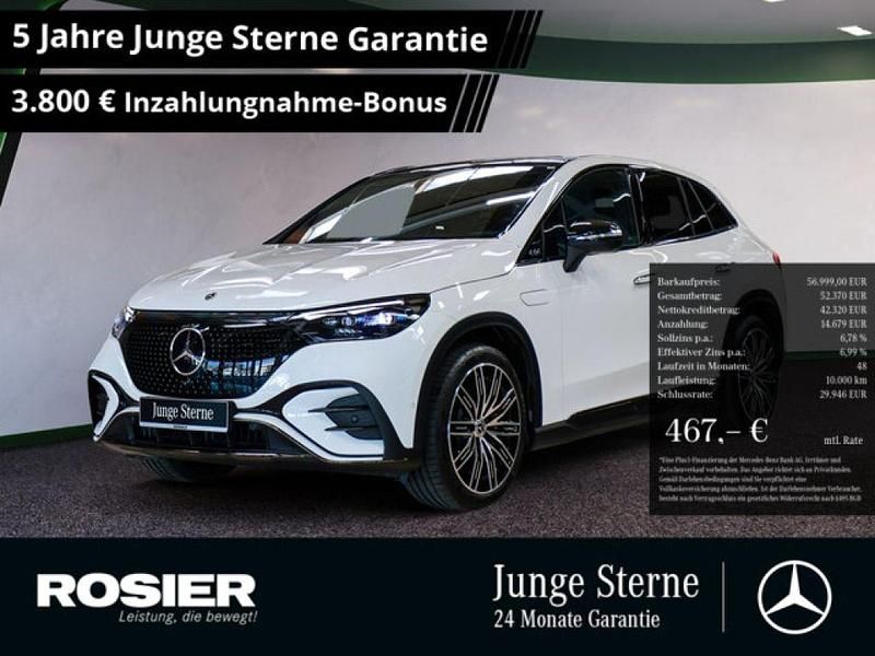 Weiss / polarweiß Gebraucht 2024 Mercedes EQE300 Premium SUV | 58.717 € (Fairer Preis) - Bild 1/4