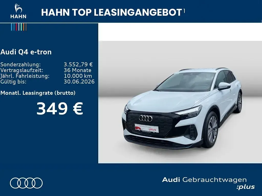 Gebraucht Audi Q4 e-tron Advanced 210 kW (286 PS) 2025 Gletscherweiß metallic SUV