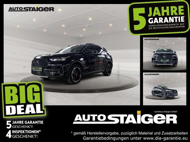 Lackierung schwarz perla nera/metal Gebraucht 2021 DS Automobiles DS7 Crossback Performance Line Plus SUV | 25.999 € (Guter Preis) - Bild 1/4