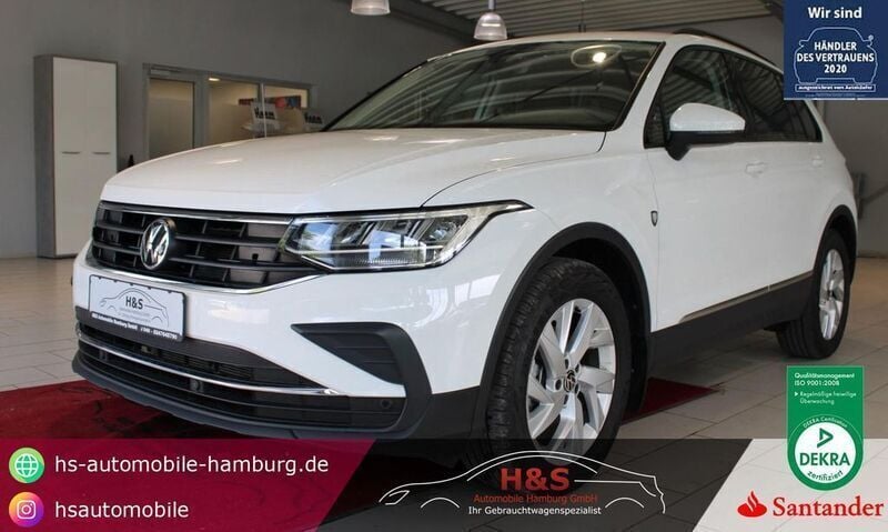 Pure white Gebraucht 2022 VW Tiguan Life SUV | 27.800 € (Guter Preis) - Bild 1/4
