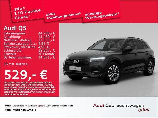 Mythosschwarz metallic Gebraucht 2024 Audi Q5 Advanced SUV | 54.323 € - Bild 1/1