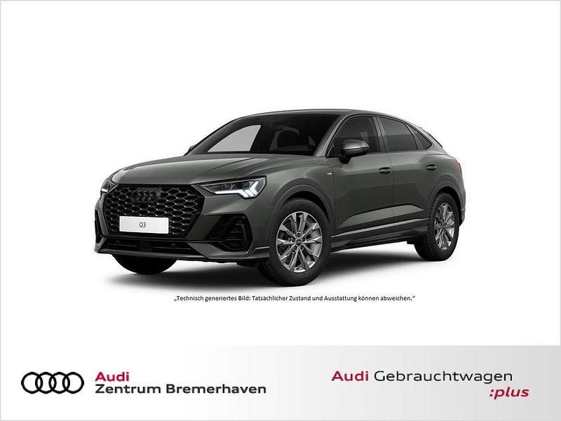 Grau Gebraucht 2024 Audi Q3 Sportback S-Line SUV | 41.431 € (Fairer Preis) - Bild 1/3