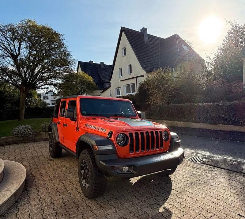 Orange Gebraucht 2023 Jeep Wrangler Rubicon SUV | 61.900 € (Etwas zu teuer) - Bild 1/4