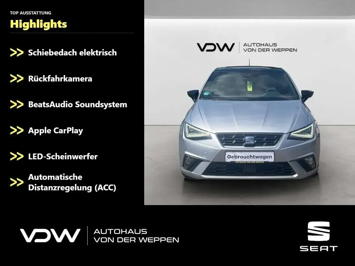Gebraucht Seat Ibiza Beats 110 PS (80 kW) 2023 Silber Kleinwagen