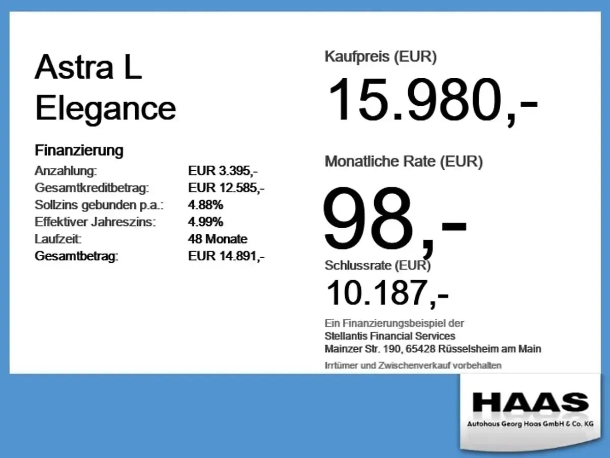 Gebraucht Opel Astra Elegance 131 PS (96 kW) 2023 Grau/typ aussenverkleidung met Limousine