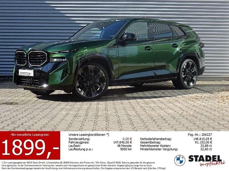 Anglesey green met. Gebraucht 2024 BMW XM Performance SUV | 147.839 € (Superpreis) - Bild 1/3