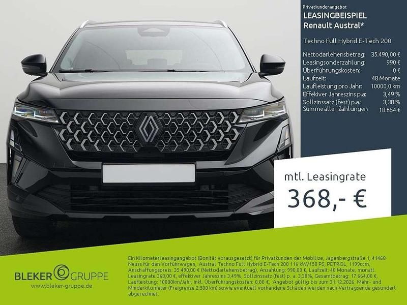 Schwarz Gebraucht 2025 Renault Austral Techno SUV | 35.490 € (Fairer Preis) - Bild 1/3
