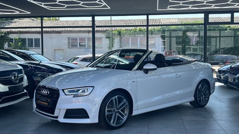 Weiß Gebraucht 2018 Audi A3 Cabriolet S-Line Cabrio | 23.850 € (Fairer Preis) - Bild 1/4