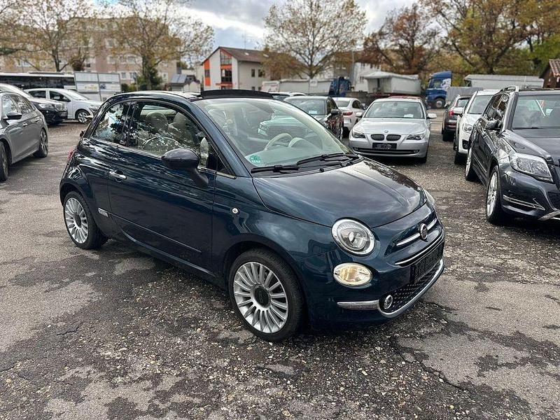 Blau Gebraucht 2016 Fiat 500 Lounge Cabrio | 9.990 € (Fairer Preis) - Bild 1/4