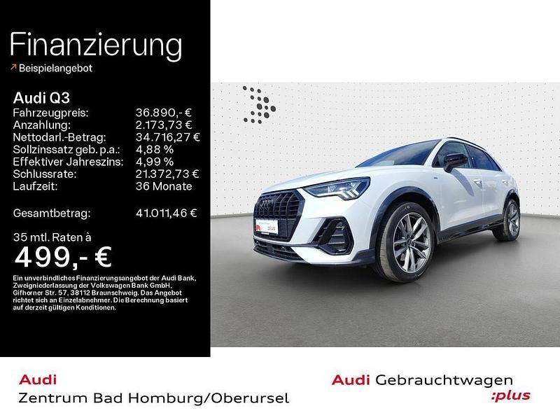 Gletscherweiß metallic Gebraucht 2022 Audi Q3 S-Line SUV | 36.890 € (Fairer Preis) - Bild 1/4
