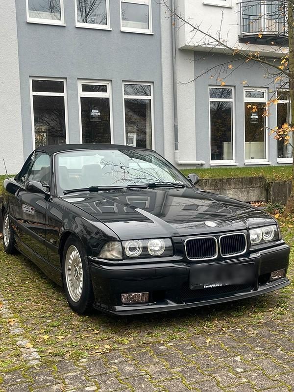 Schwarz Gebraucht 1996 BMW 328 Cabriolet M Sport Cabrio | 10.900 € (Superpreis) - Bild 1/4