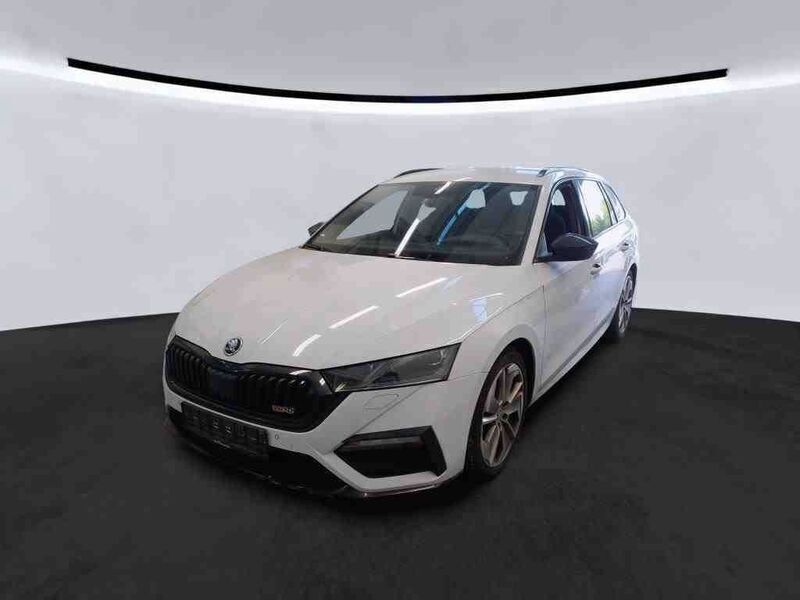 Moonweiss metallic Gebraucht 2022 Skoda Octavia RS Kombi | 26.990 € (Guter Preis) - Bild 1/4