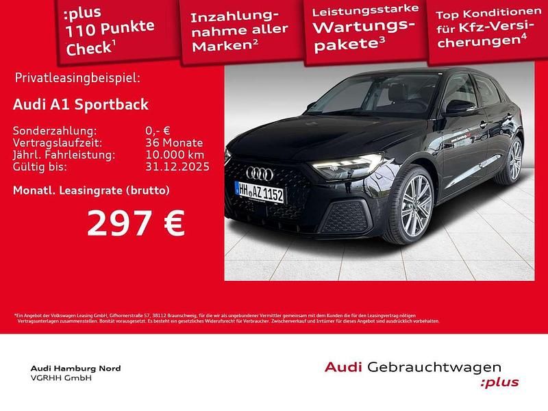 0e mythosschwarz metallic Gebraucht 2025 Audi A1 Kleinwagen | 23.930 € (Superpreis) - Bild 1/3
