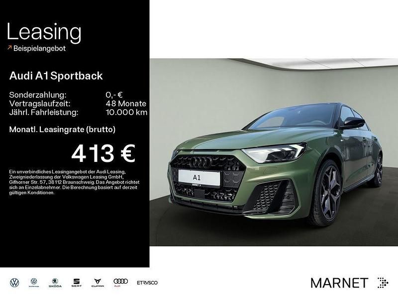 Grün Gebraucht 2025 Audi A1 Sportback S-Line Kleinwagen | 34.990 € (Etwas zu teuer) - Bild 1/4