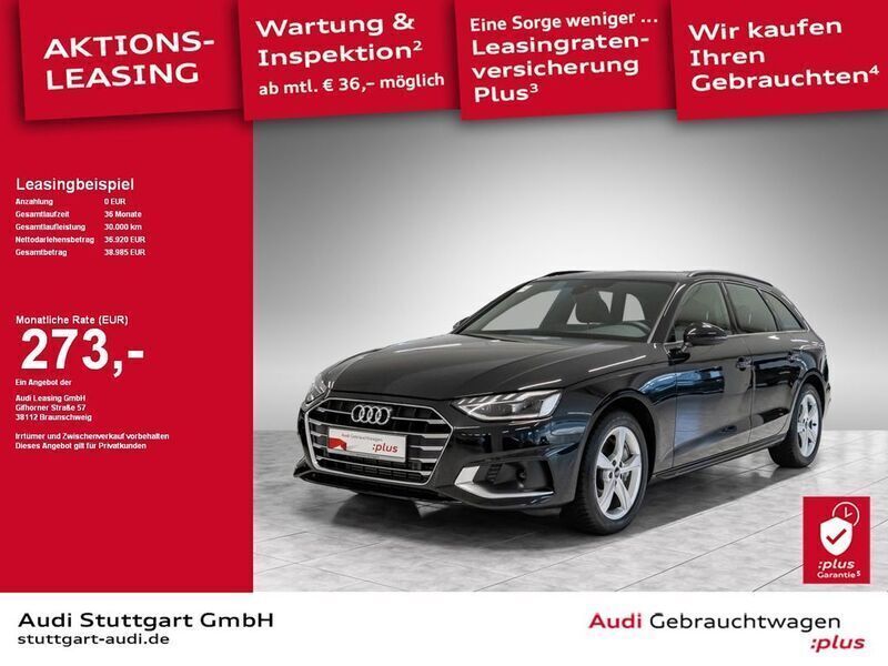 Mythosschwarz metallic Gebraucht 2024 Audi A4 Advanced Plus Kombi | 39.920 € (Teuer) - Bild 1/2