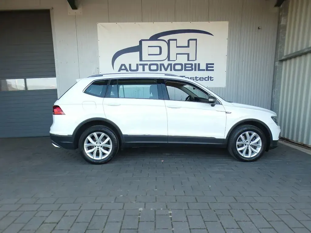 Gebraucht VW Tiguan Allspace Highline 200 PS (147 kW) 2021 Weiß SUV