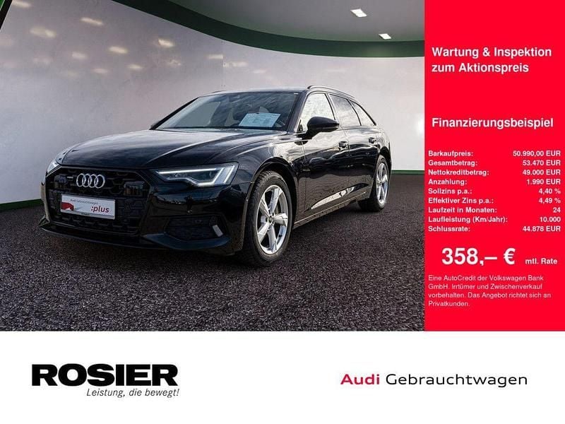 Schwarz / mythosschwarz Gebraucht 2025 Audi A6 Advanced Plus Kombi | 50.990 € (Fairer Preis) - Bild 1/4