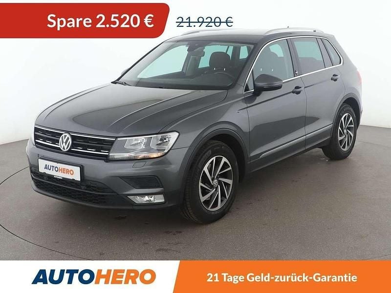 Grau Gebraucht 2017 VW Tiguan Sound SUV | 19.400 € (Superpreis) - Bild 1/3