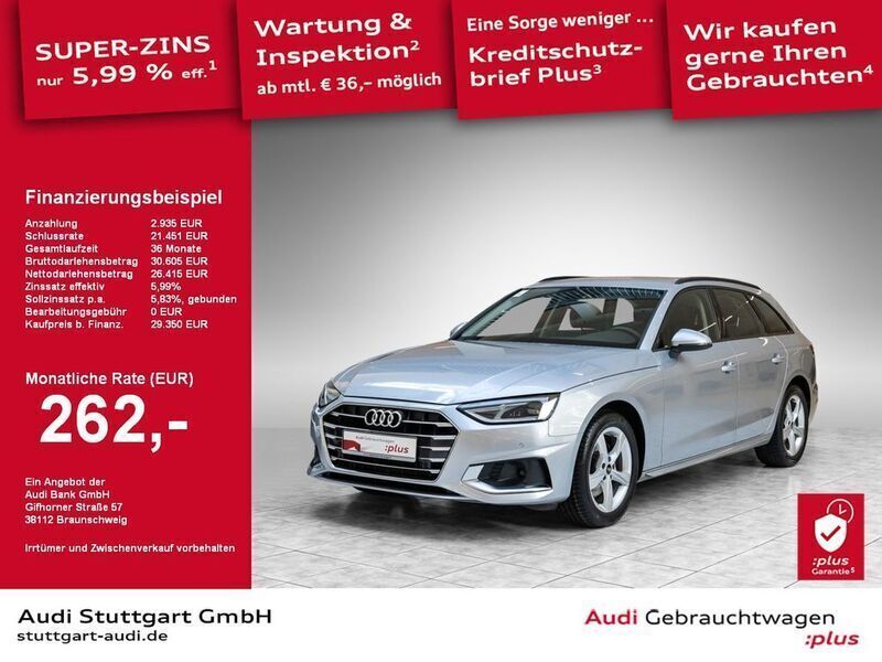 Florettsilber metallic Gebraucht 2023 Audi A4 Advanced Plus Kombi | 29.920 € (Guter Preis) - Bild 1/2