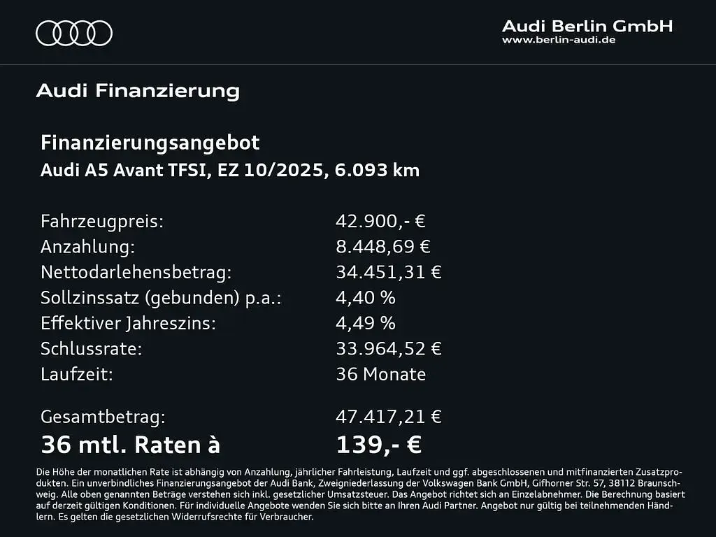 Second-hand Audi A5 204 CP (150 kW) 2025 Argintiu Break