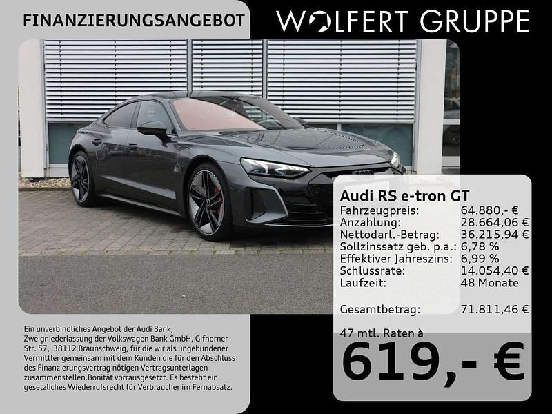Daytonagrau perleffekt Gebraucht 2021 Audi e-tron GT quattro Sport Limousine | 64.880 € (Fairer Preis) - Bild 1/4