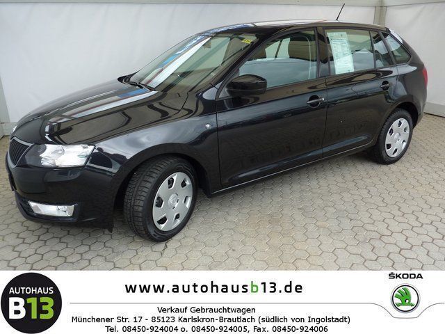 Schwarz metallic Gebraucht 2014 Skoda Rapid Ambition Limousine | 14.990 € (Teuer) - Bild 1/4