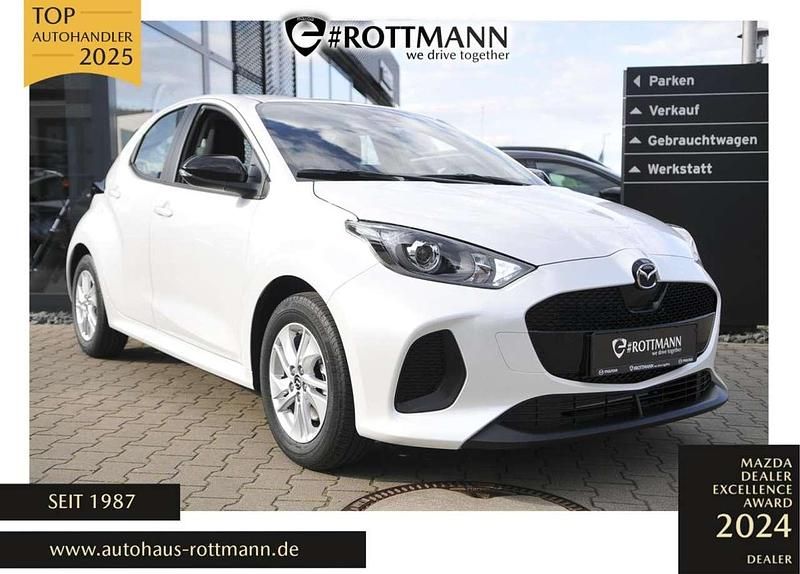 Weiß (lunar white) Neu 2025 Mazda 2 Center-Line Kleinwagen | 22.870 € (Fairer Preis) - Bild 1/4