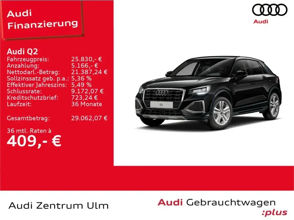 Gebraucht Audi Q2 Advanced Plus 116 PS (85 kW) 2025 Schwarz SUV