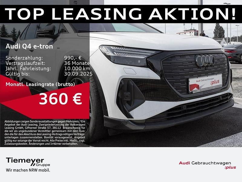 Weiß Gebraucht 2024 Audi Q4 Sportback e-tron S-Line SUV | 51.470 € (Teuer) - Bild 1/4